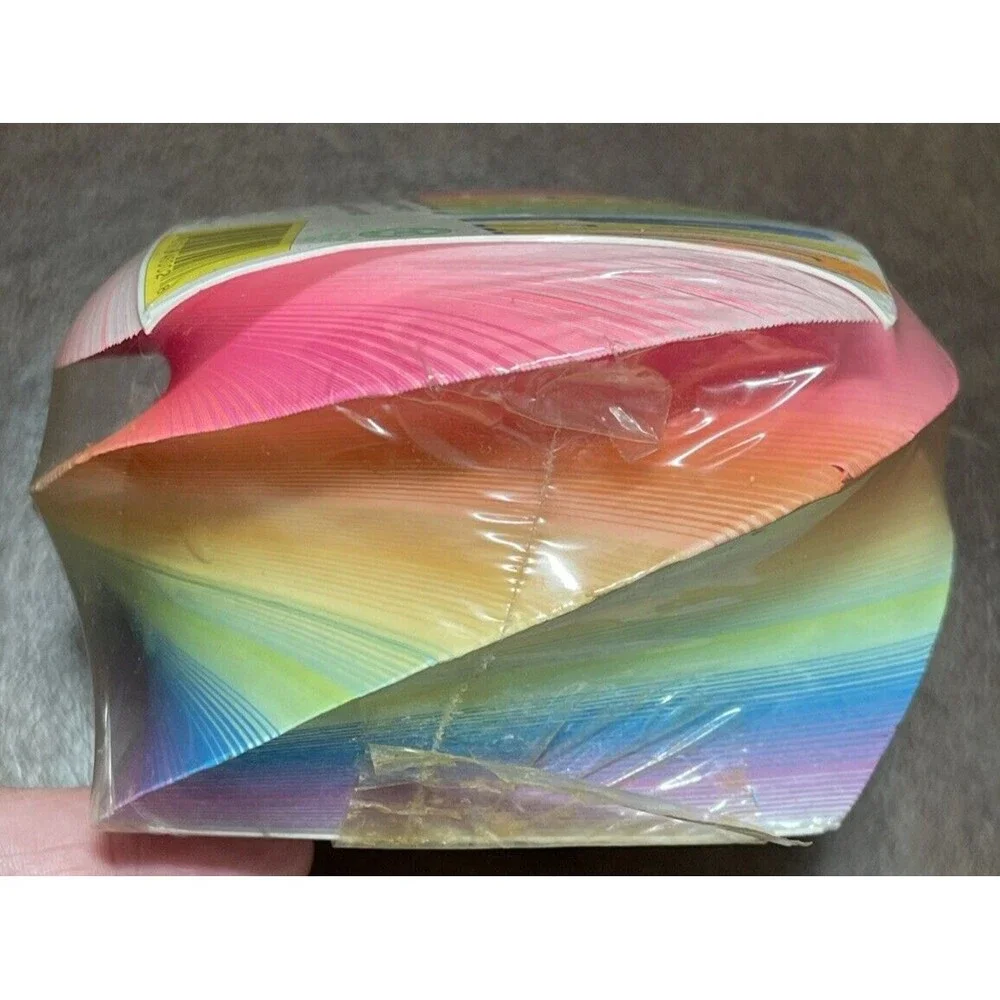 Vintage SEALED 1996 1990s Neon Swirl Memo Pad Scratch Pad Made in USA Retro NOS